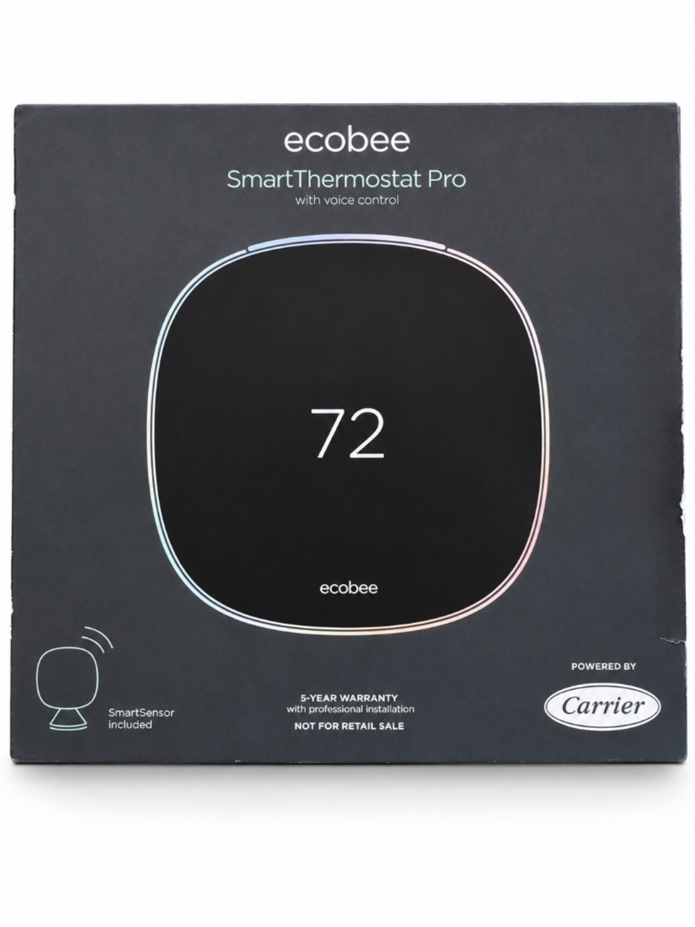 ecobee SmartThermostat Pro Voice Control + SmartSensor Carrier EB-STATE5CR-01
